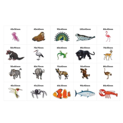 Комплект деревянных магнитов «Животный мир», Интердизайн