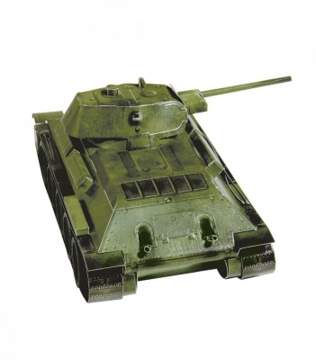 Сборная модель из картона «Танк Т-34 обр. 1941г.», УмБум