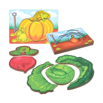 Вкладыш многослойный «Овощи», Сибирские игрушки