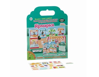 Набор наклеек "Ярмарка" нано-стикеры съемные, бренд Bondibon Набор наклеек "Ярмарка" нано-стикеры съемные, бренд Bondibon
