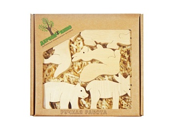 Набор деревянных фигурок «В лесу», бренд Tree Tone