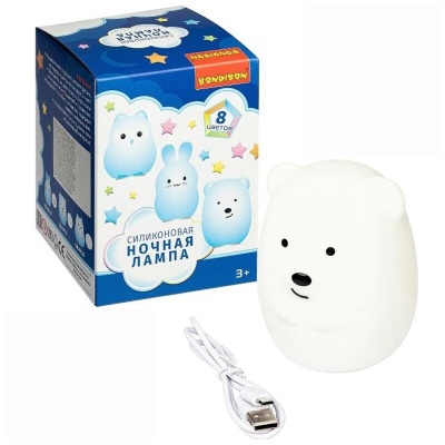 Силиконовая ночная лампа «Мишка», Bondibon