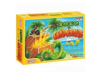 Настольная игра "Змеи и сокровище", компания ЮНСИ