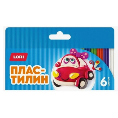 Пластилин Lori «Авто», 6 цветов