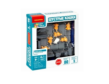 Логическая игра "Шустрые кошки" серия БондиЛогика, бренд Bondibon