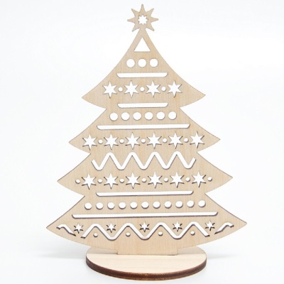 Ёлка настольная №5 для росписи, Сибирские игрушки