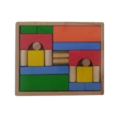 Конструктор КЦ2251-1, 50 деталей в дер. коробке, Престиж-игрушка