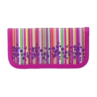 Пенал BG Pink Flowers, 195х90 мм, 1 отделение на молнии