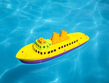 Детские игрушки для ванной - лодка на пульте управления