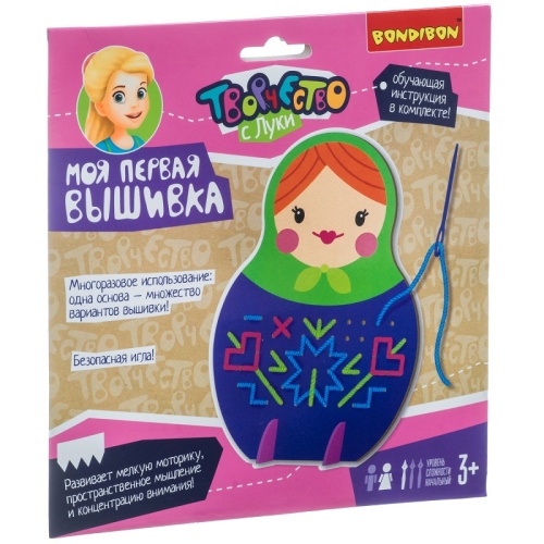 Набор для творчества «Моя первая вышивка: Матрешка», Bondibon