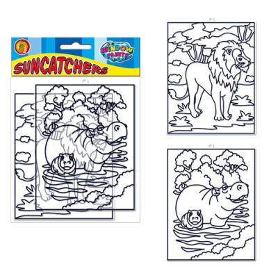 Витражи Maxi «Лев и бегемот»