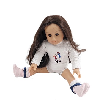 Носочки розовые для куклы, Mia