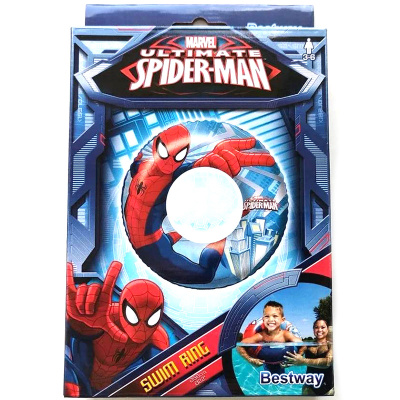 Набор: Очки для плавания 16 см детские + надувной круг Marvel Человек Паук