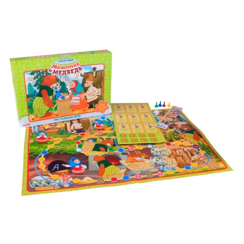 Настольная игра «Машенька и медведь», Московский комбинат игрушек Настольная игра «Машенька и медведь», Московский комбинат игрушек