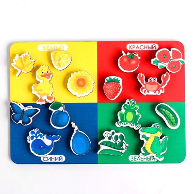 Липучка-сортер «Учим цвета», Сибирские игрушки