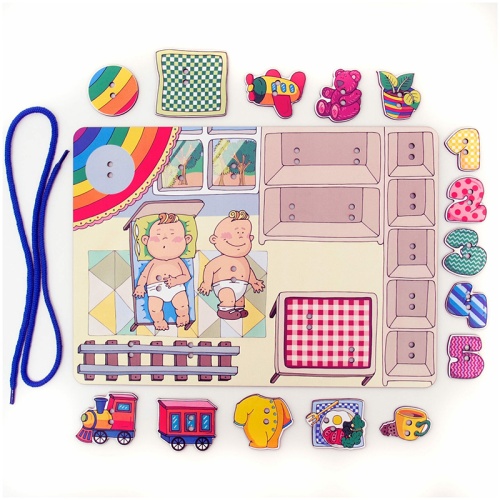 Шнуровка «Детский сад», Сибирские игрушки