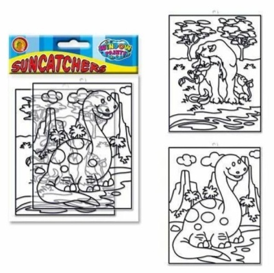 Витражи Maxi «Динозавр и львица»