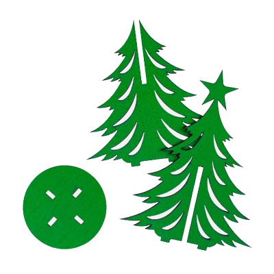 Ёлка настольная №2, Сибирские игрушки