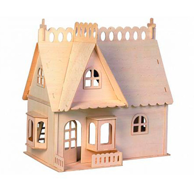 Сборная деревянная модель «Дом с портиком»
