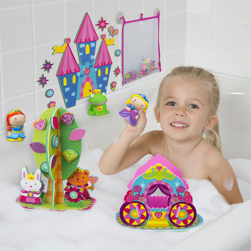 Игровой набор стикеров и фигурок-брызгалок для ванны «Принцесса»