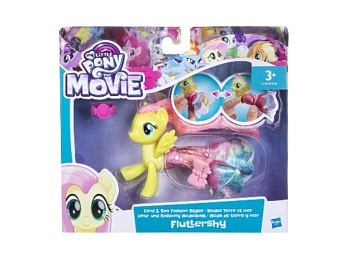 Игровой набор «My little Pony. The movie. Flatter Shy», пони-русалка в волшебном платье, бренд Hasbro