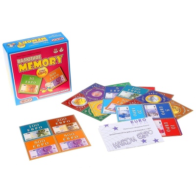 Настольная игра «Валютное мемори. Найди евро», ЮНСИ
