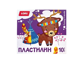 Пластилин LORI 10 цветов