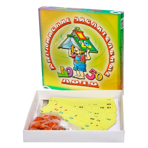 Лото «Английские числительные», Московский комбинат игрушек