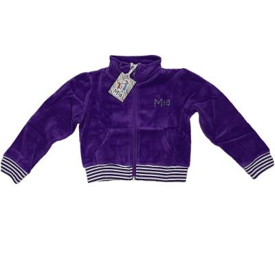 Спортивная куртка Mia, фиолетовый велюр