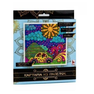 Картина из пайеток «Машина», Ракета